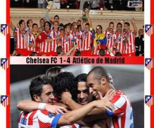 yapboz Atlético de Madrid 2012 uefa Süper Kupası Şampiyonu